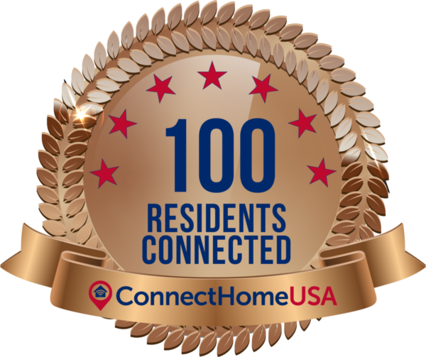 100 Residents Connected_badge